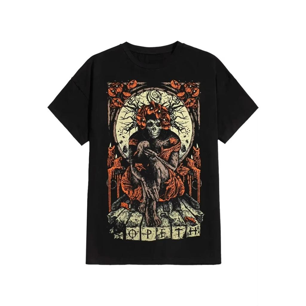 Hot Sale Opeth Haxprocess Album Cover Poster Graphic Print T-Shirt Men Women Summer New Tee Streetwear Harajuku Fashion Loose Casual Oversized Top