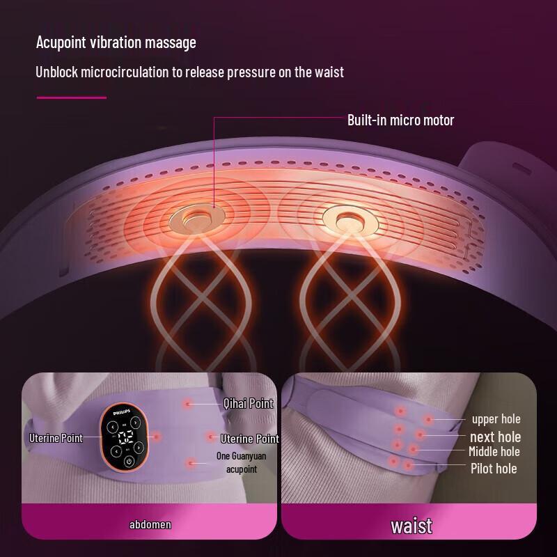 Philips Waist Massager and Warm Belt PPM3202B