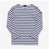 SainTjames Kids Long Sleeve T shirT Modern sTripe 2066 Neige Marine
