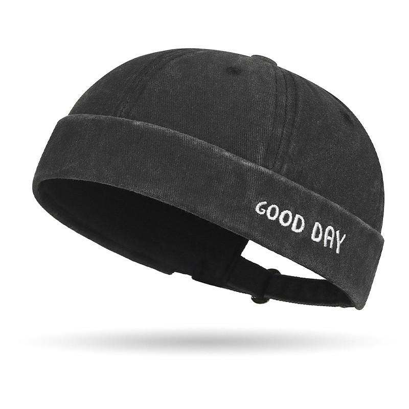 

Cotton Trench Cap With Adjustable Fit For Casual Summer And Autumn Wear чёрный