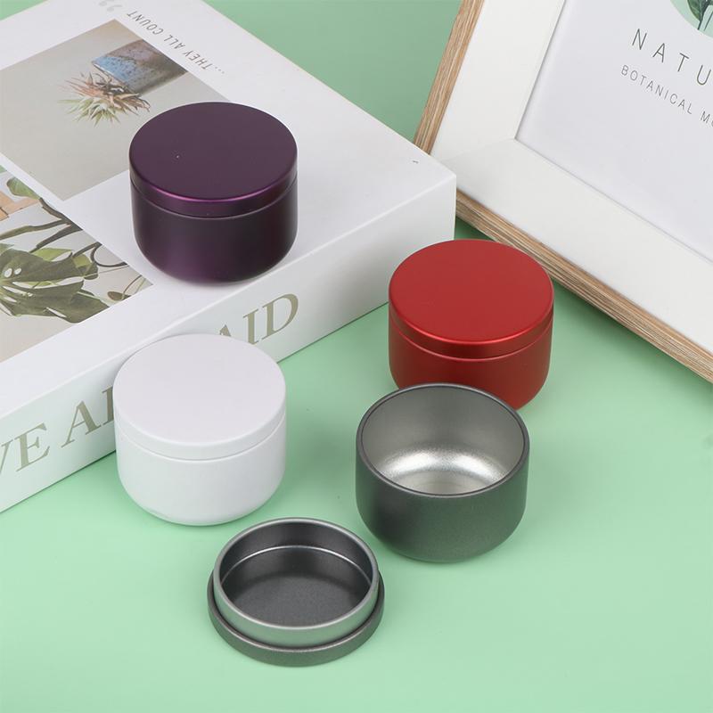 5.4Cm Portable Solid Color Mini Tin Box Tea Sealed Jar Packing Boxes Jewelry Candy Small Storage Can Coin Earring Headphones Gift Case