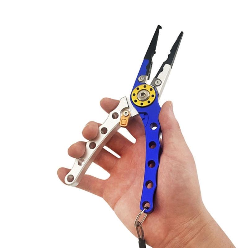 Fishing Grippers Fishing Hook Remover Aluminum Alloy Fish Plier Grip Clamps Grabber Fish Controllers Fishing Plier Tools