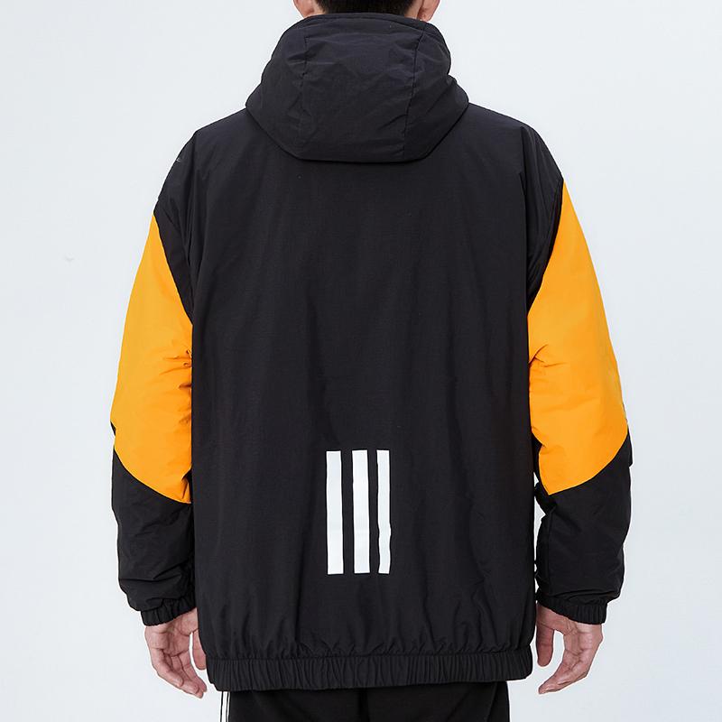 Adidas Bts Hd Jacket Casual Sports Warm Hooded Cotton Coat Winter Men Jacket Black GT6589