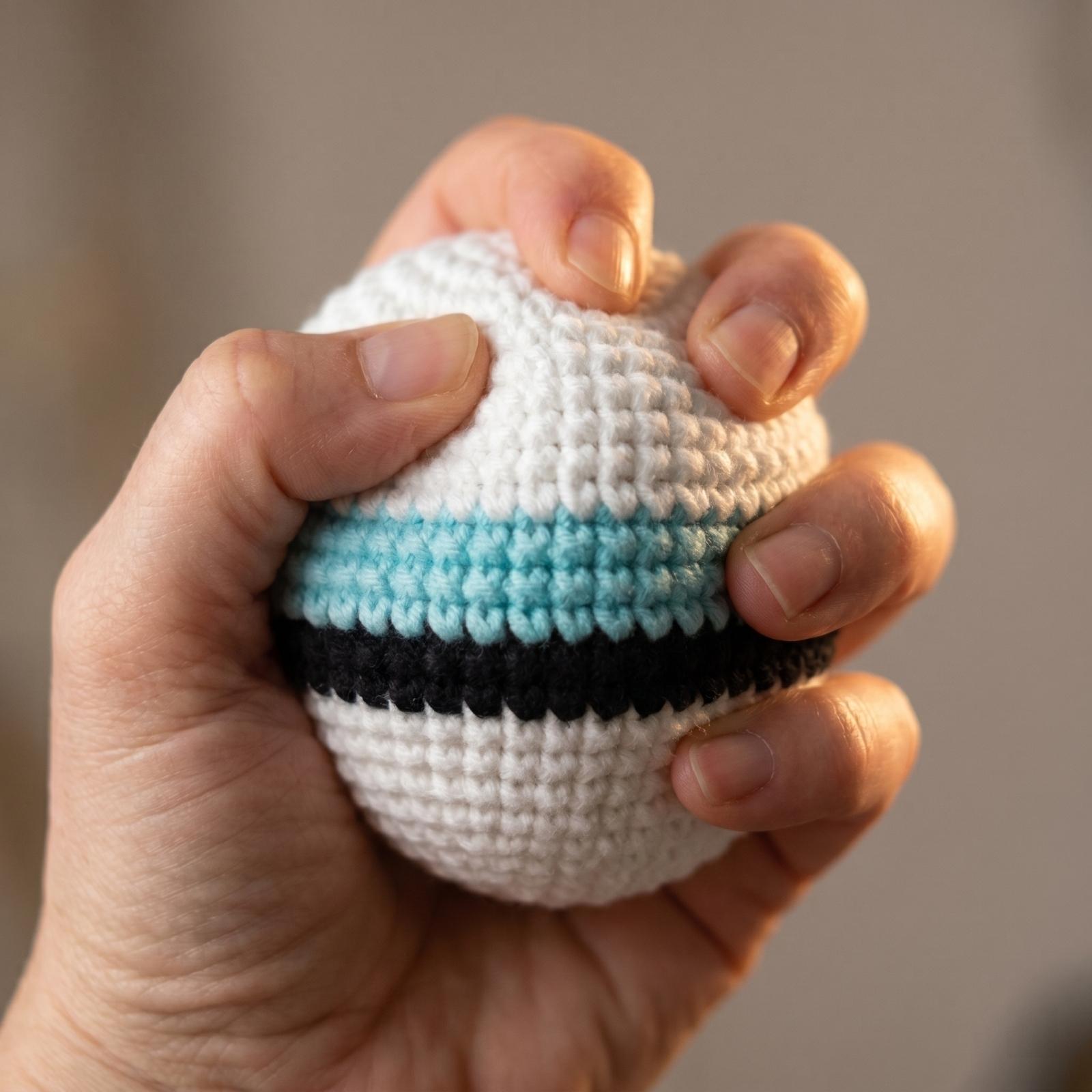

Handheld Crochet Bean Bag Lightweight Portable Ball for Daily Entertainment and Coordination Training Use One Size
