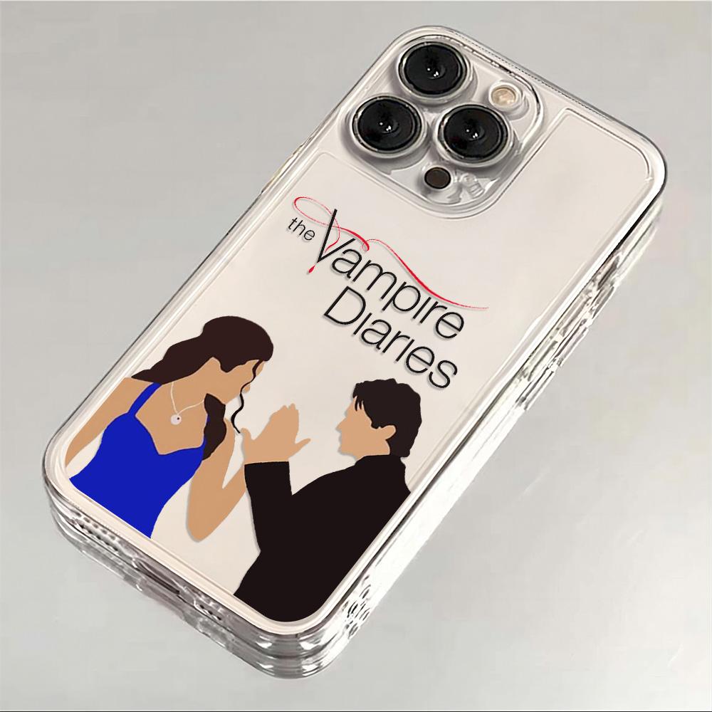 

The Vampire Diaries Damon Phone Case For iPhone 17 16 15 11 12 14 13 Pro Max Mini X XS XR 7 Plus 16E Air Shockproof Cover Fundas iPhone Air