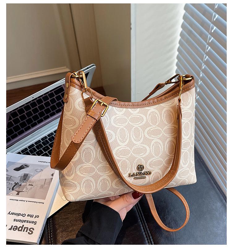 Bolsa Tote e Transversal de Luxo Feminina de Grande Capacidade - Acessório de Moda Versátil e Sofisticado