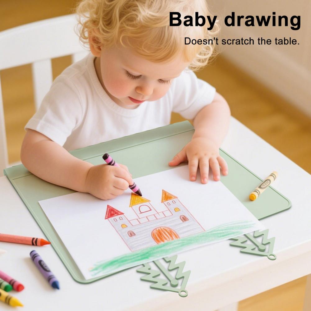 Baby-Tischset mit Beißschutz für Tischkanten Silikon-Tischset für Kleinkinder mit Beißschutz für Tischkanten Rutschfest für Kinder