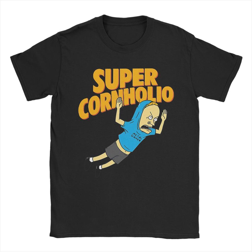Cornholio Beavis and Butthead TShirt for Men Women Awesome Cotton Tee Shirt Round Neck Short Sleeve T Shirt Gift Idea Tops