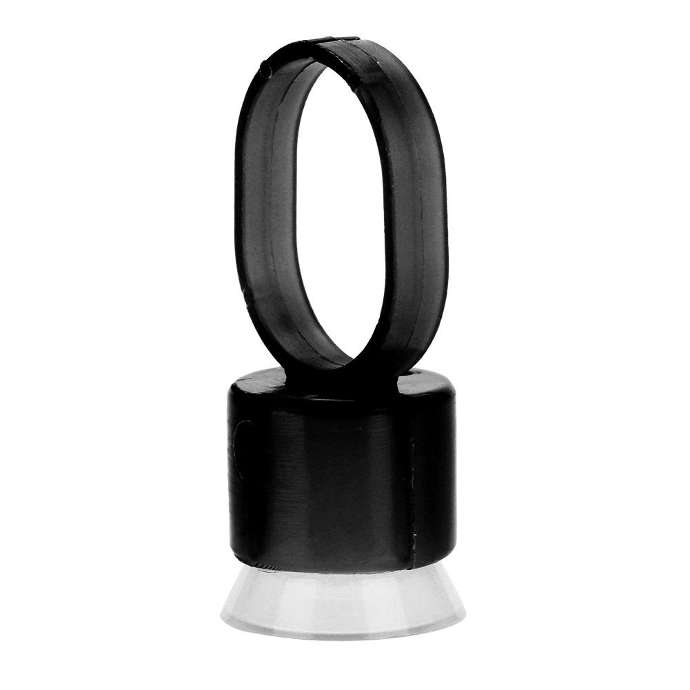 50Pcsset Disposable Tattoo Ink Ring Cups With Sponge Pigment Holder Permanent Makeup Black