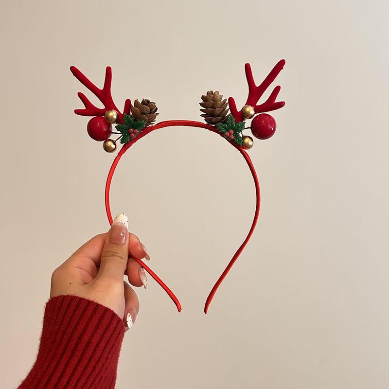 Mori Style Reindeer Antler Fairy Headband: Women's Christmas Hair Clip Decoration Props