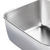 304 Stainless Steel Tray Dish Plate Rectangle Food Storage Container for Fruit Vegetables