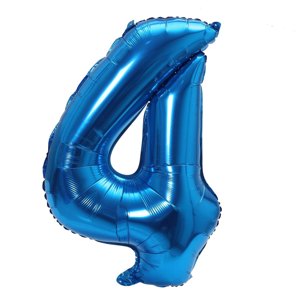 32inch Blue Number Foil Balloon 0-9 for Birthday Party Decoration Baby Shower Supplie Boy Man Toddler Baby Birthday Decoration