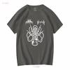 ABIGAIL HATE KOMMAND Split Vintage T Shirt Tour LP Black Metal Sabbat 7 Cassette vintage Washed graphic designer clothes
