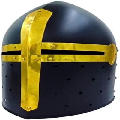 Medieval Black Sugarloaf Helmet| Ancient Roman Armor Spartan Knight Helmet