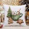 Snowflake-Patterned Christmas PillowcaseSuitable for sofa car bedroom decorative cushion cover pillow cover