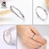 Orsa Jewels 100 %Real 925 Sterling Silver Rings For Women Simple  Classic Wedding Ring Fashion Female Wholesale Jewelry Sr74