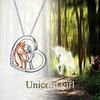 Elegant Heart Shaped Necklace With Unique Horse Design In Stylish Rose Gold Color For All Occasions