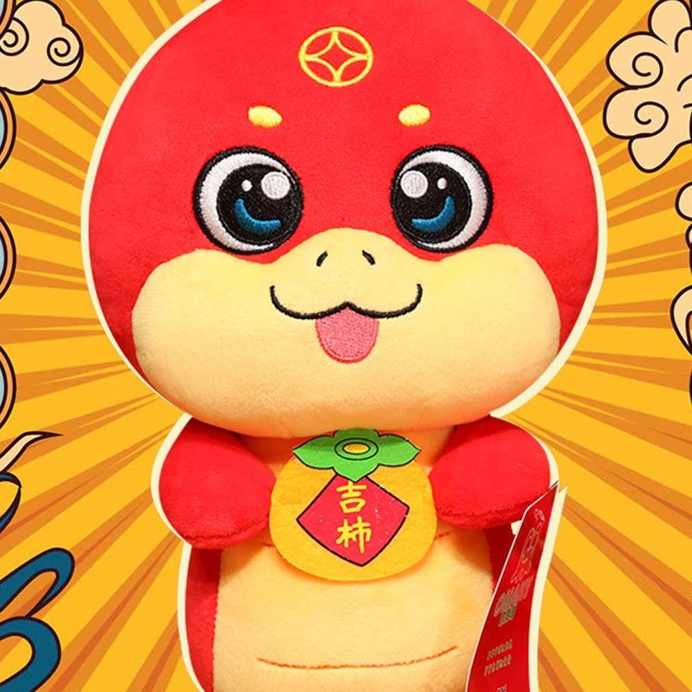 Cute Zodiac Blessing Snake Doll Soft Lucky Snake Doll Plushies  Company Annual Meeting