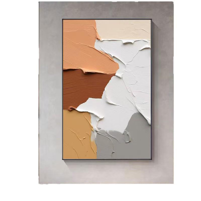 Colorful Abstract Oil Canvas Wall Art for Living Room & Bedroom - Frameless