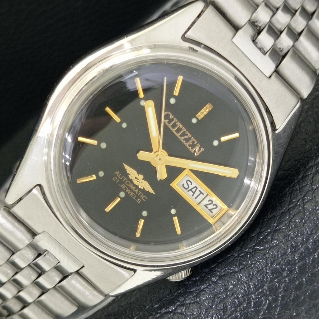 

ПОДЛИННЫЕ ВИНТАЖНЫЕ МУЖСКИЕ ЧАСЫ CITIZEN AUTOMATIC 8200 JAPAN С ЧЕРНЫМ ЦИФЕРБЛАТОМ a500275-2 R151b-a500275