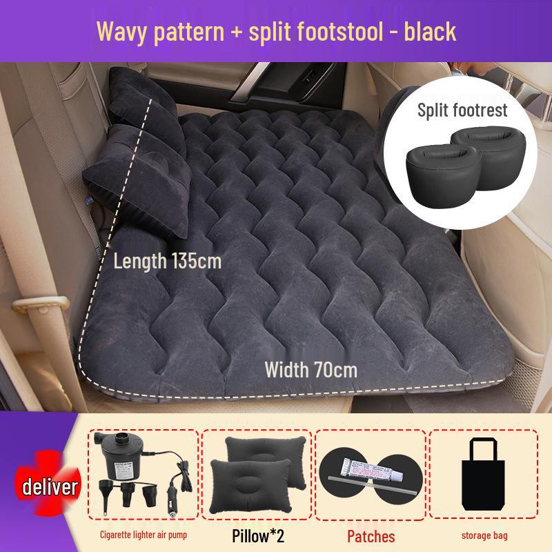 Car Back Seat Inflatable Mattress - Travel Air Cushion Bed