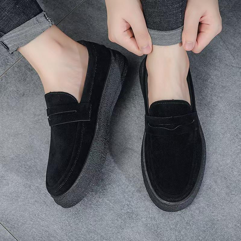 Fashion Platform Men Loafers Comfortable Mens Casual Shoes Lightweight Slip on Walking Sneakers Breathable Flats Driving Shoes
