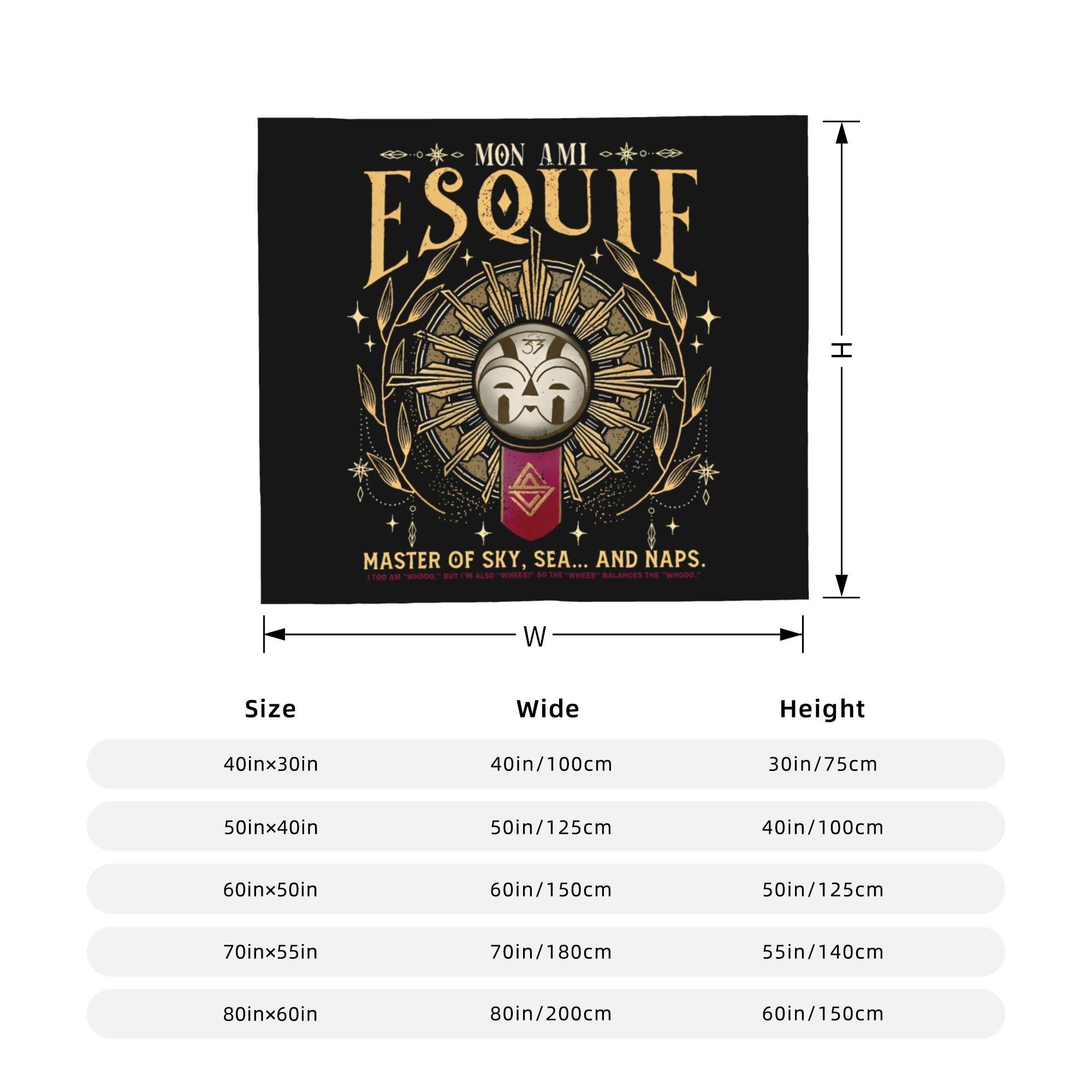 

Clair Obscur Expedition 33 Flannel Throw Blanket Esquie Funny Quote Blankets for Sofa Travel Lightweight Bedroom Quilt 75x90cm
