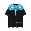 Summer Men's and Women's Same Fashion Trend T-shirt Personalized Trend Wing Printing Comfortable and Simple