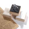 Solid Color Wedding Ring Box Earrings Rings Organizer Ring Holder Case Wooden Jewelry Show Props