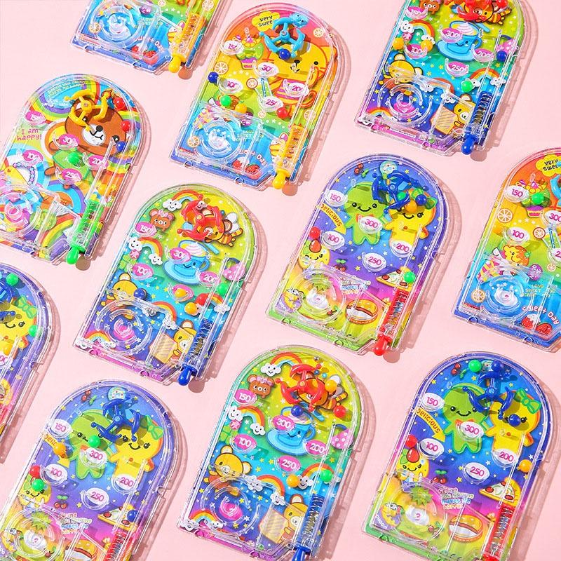 Retro Pinball Game Toy - Shoot The Marble Handheld Game, Portable Mini Arcade Flipper Machine with Score Challenge for Children Adults