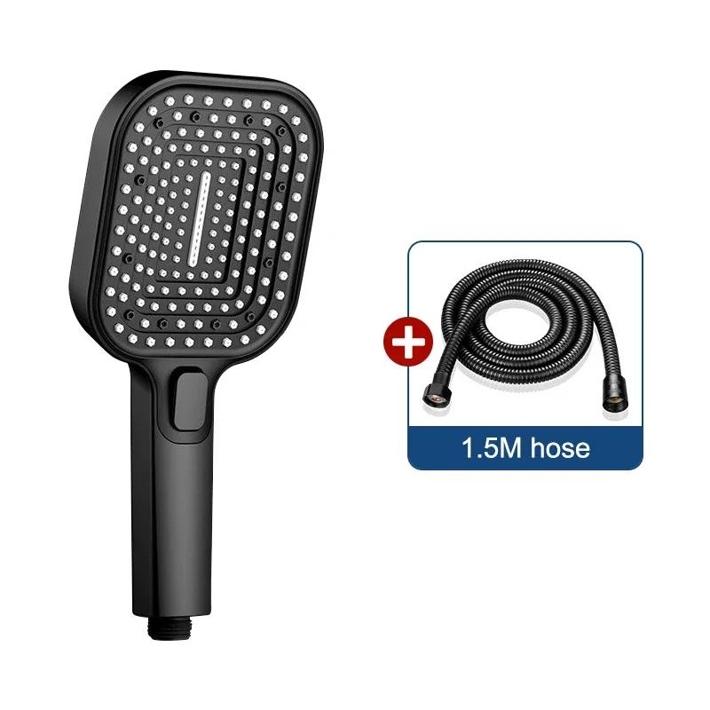 

Large Panel Handheld Shower Head - High-Pressure Rainfall Spray Set + Powerful 3-Mode Mixer (Wall Mount for Bathroom)