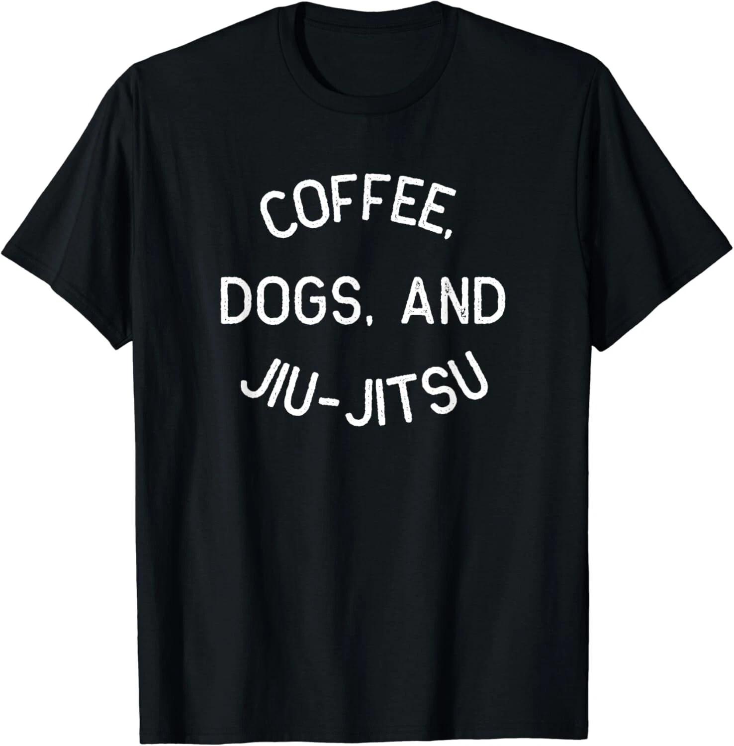 Coffee Dogs Jiu Jitsu Shirt for BJJ_ Jujitsu Funny Dogs Lover Unisex T-Shirt L