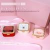 Fashion Cute Flip Necklace Box Romantic Dustproof Rotating Rose Box Automatic Plastic Necklace Storage Case Birthday