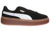 PUMA Suede Platform Sneakers 'Black Brown' Women's 363906-02