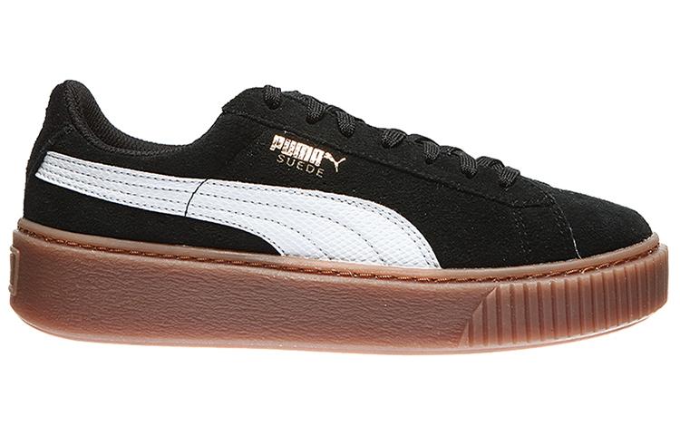 PUMA Suede Platform Sneakers 'Black Brown' Women's 363906-02