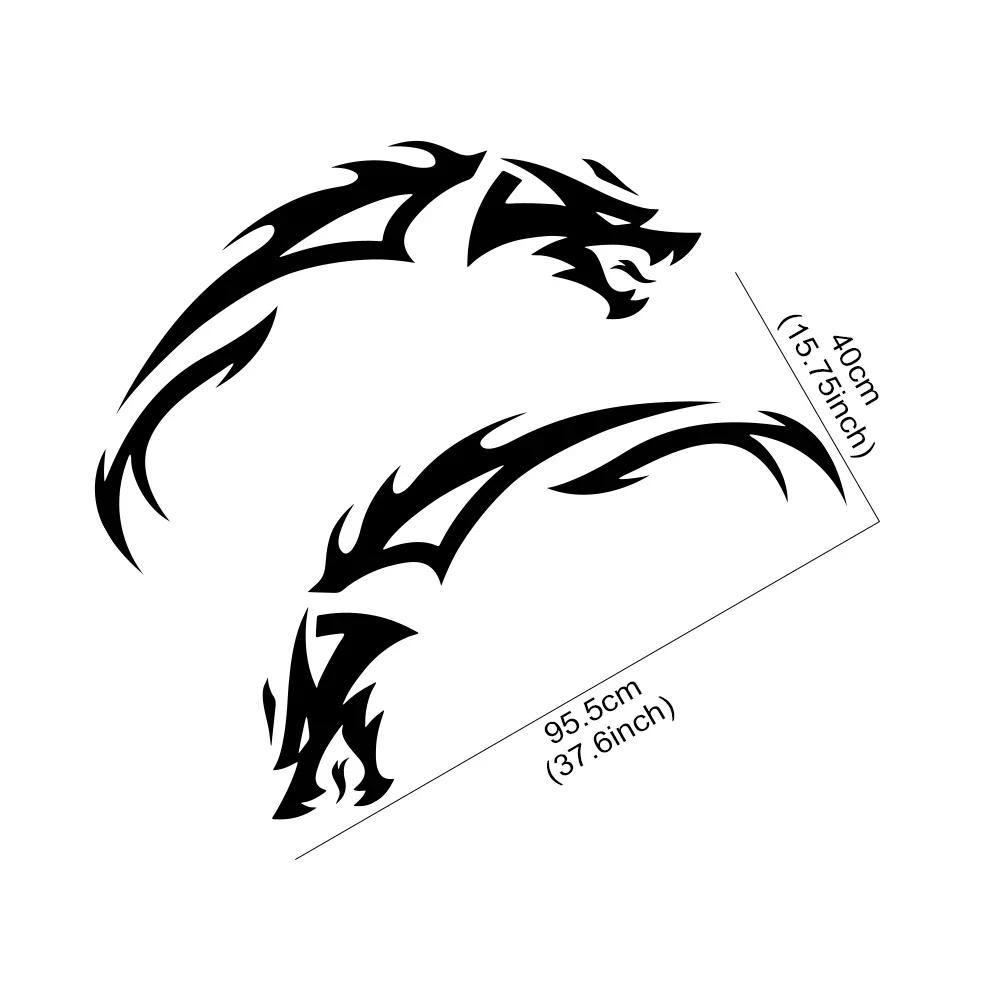 2PCS Car Door Side Skirts Stickers Self-adhesive Vehicles Vinyl Decals Waterproof PVC Auto Body Decoration Stickers Accessories