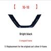 Front Grille for 08-22 Qashqai, Black Warrior Carbon Fiber U-Frame Center Grille