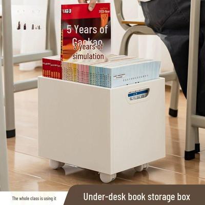 Large Capacity Pulley Book Storage Box for Classroom Use