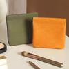 Snap Closure Organizer Pouch Faux Leather Portable Cosmetic Storage Bag Self-Closing Pouch for Lipstick Earphones