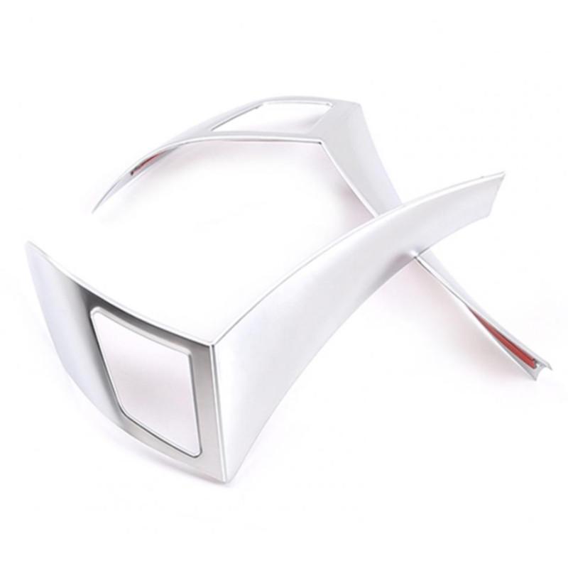 

ABS автомобильный Стайлинг руль декоративная отделка наклейки с блестками подходят для BMW 5 серии E60 E61 2003-2010 авто интерьер серебряный