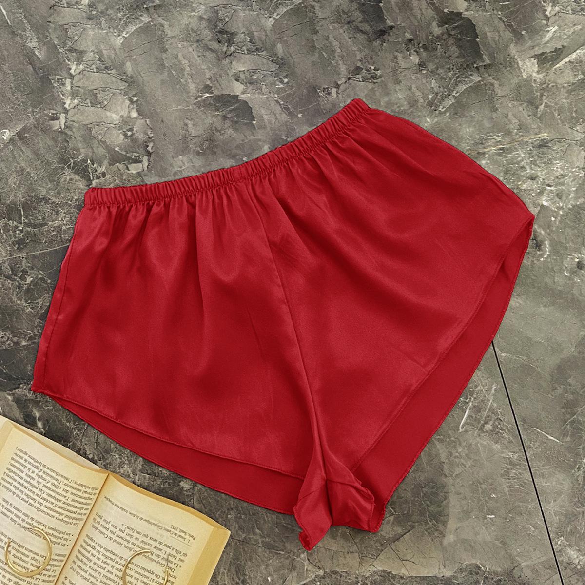 

Danny Lin Women s Summer Anti-Exposure Loose Skirt Shorts - Casual, Sexy, Thin Base Layer Pajama Bottoms Medium