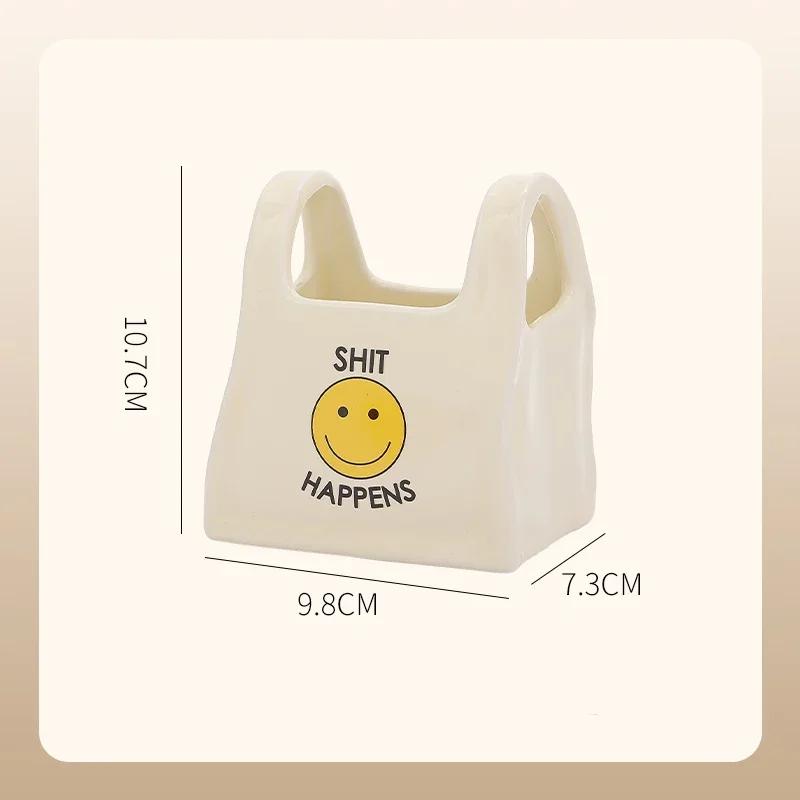 Fashion Creative Ceramic Vases Home Dining Table Flowers Arrangement Vase Decoration Exquisite Living Room Storage Box Ornament