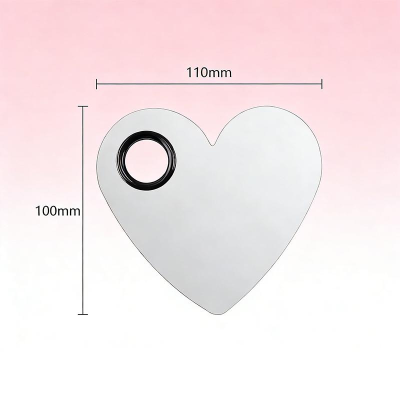 Stainless Steel Color Palette Cosmetic Coloring Tray Makeup Stick Ring Blending Palette Base Set