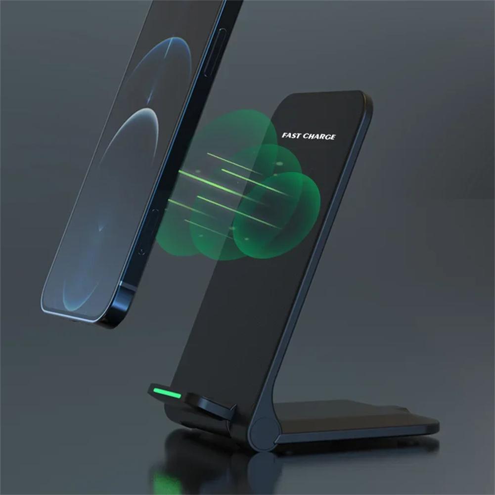 Wireless Charger Smart Phones Charging Base Safety Protection Folding Charging Stand Compatible For IPhone 15 14 13 12 Pro Max 11