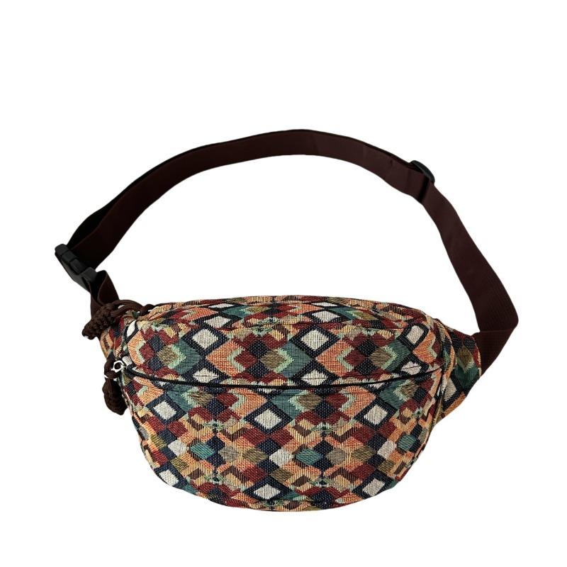 

Ретро ходьба бег спорт нагрудная сумка женская новая высококлассная нишевая сумка-мессенджер для мобильного телефона на пояс