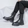 Neue Outdoor Herrenstiefel Luxusmarke High Top Plateau Freizeitschuhe Designer Leder Business Büro Arbeitsstiefel Hombre Mann Botas