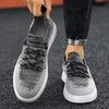 Fashion Mens Slip-On Mesh Sneakers Summer Breathable Airy Flat Sole Casual Shoes for Campus Athleisure Lightweight Everyday Comfort Wear