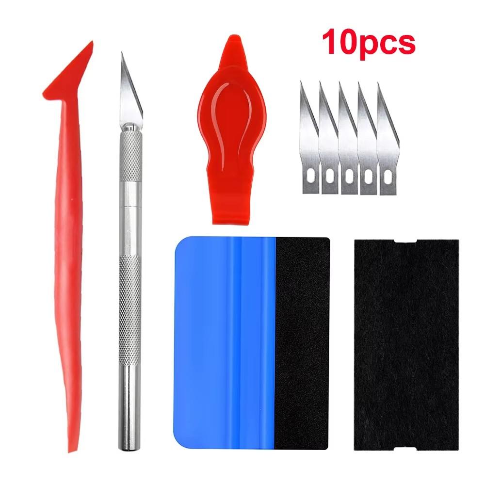 Vinyl Film Tools Kit Mini Heat Gun Vinyl Scraper Squeegee Smooth Tool for Car Wrapping Windows Film Auto Decoration