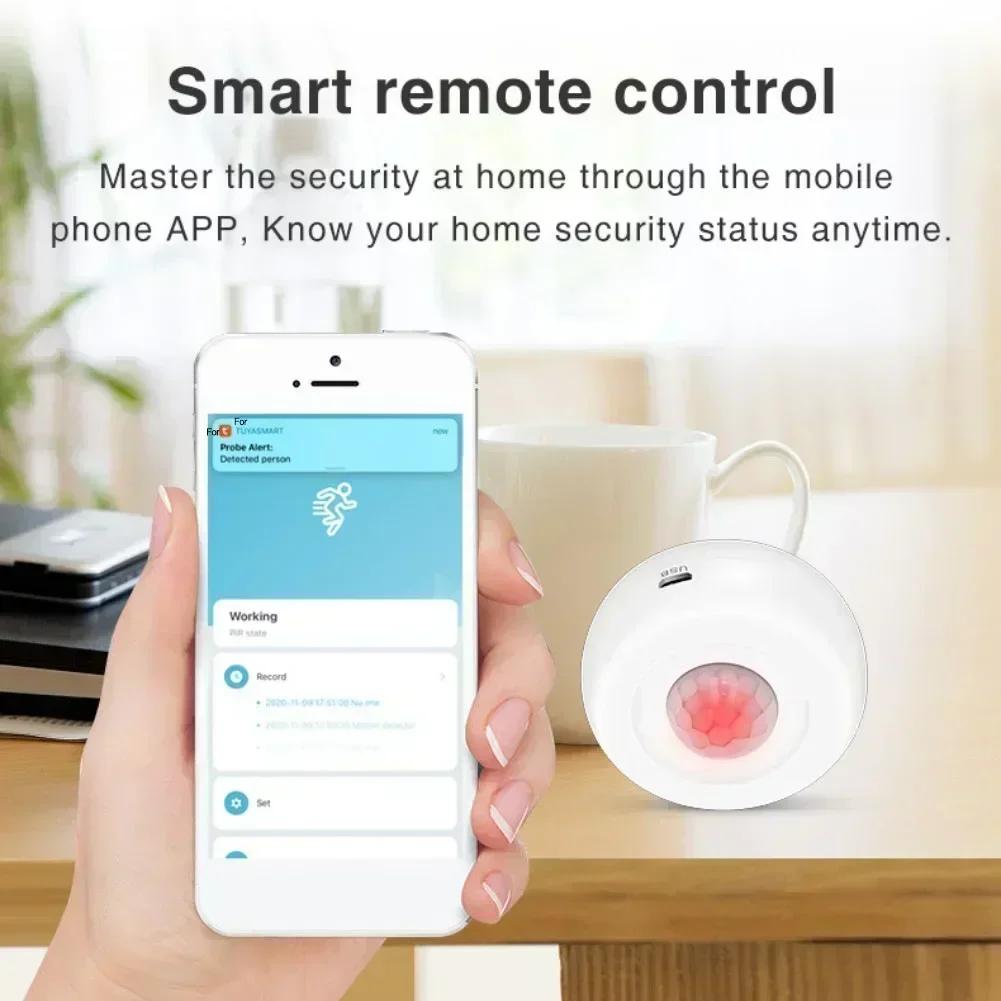

Tuyas WiFi Smart PIR Sensor: 360° Detection, App Control, And Smart Home Security For Burglar Prevention Smart Motion Sensor China Mainland