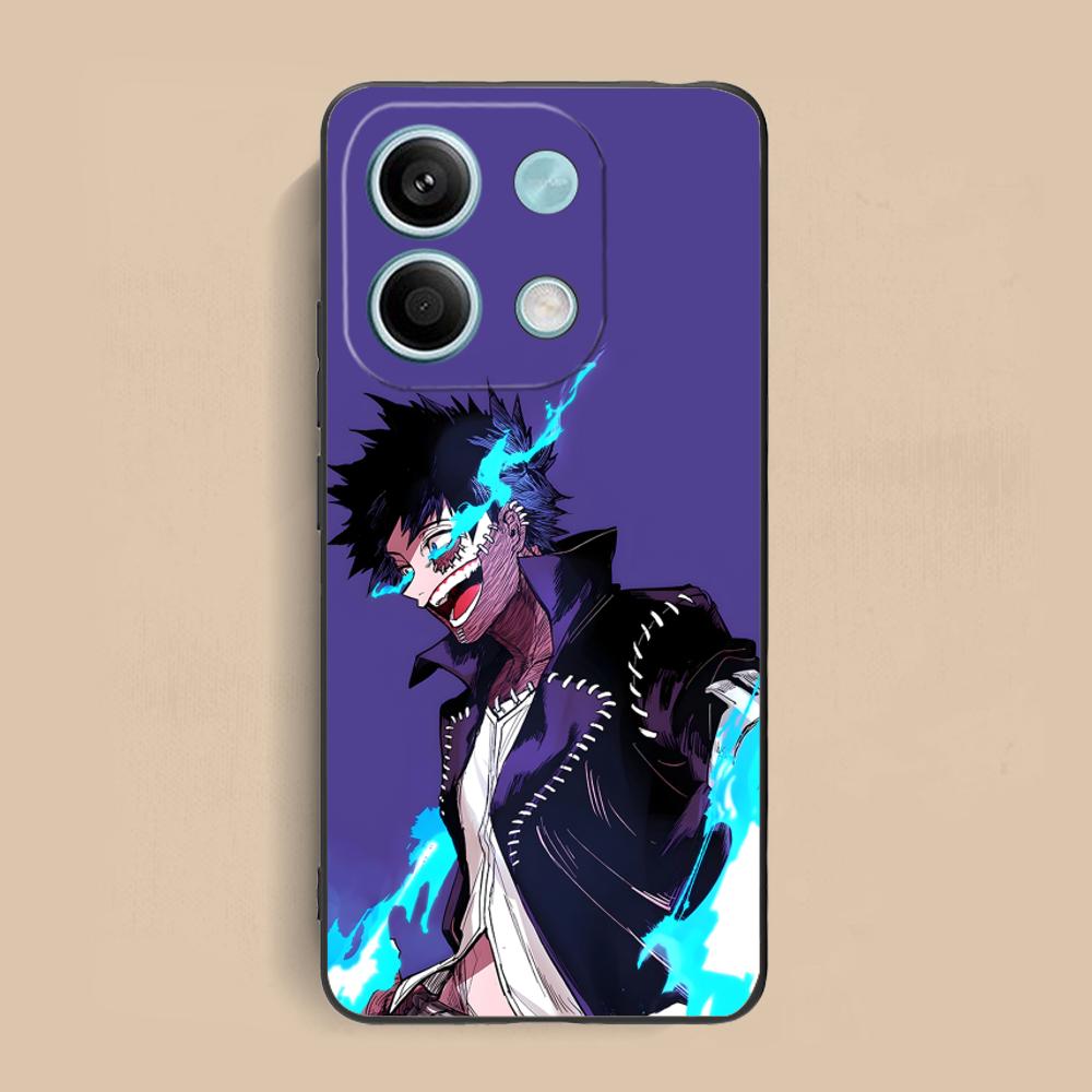 MHA Dabi Mobile Phone Case for Xiaomi Redmi Note 14 13 12 11 S Pro Plus 4G 5G Colorful Printing Cover Pretty Cellphones Luxury
